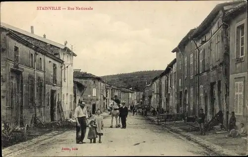 Ak Stainville Lothringen Meuse, Rue Nationale