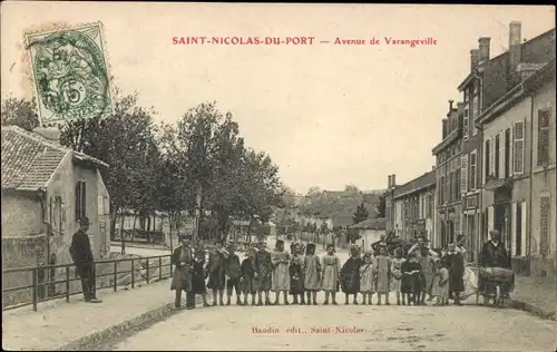 Ak Saint Nicolas de Port Meurthe et Moselle, Avenue de Varangeville
