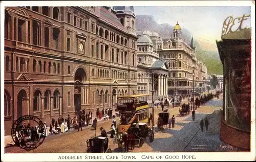 Künstler Ak Cape Town Kapstadt Südafrika, Adderley Street