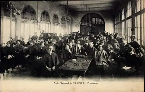 Ak Le Vésinet Yvelines, Asile National, Promenoir