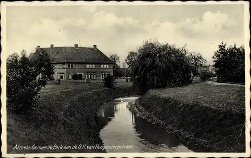 Ak Almelo Overijssel Niederlande, Gemeente Park aan de G. K. van Hoogendorpstraat