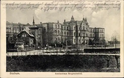Ak Bochum im Ruhrgebiet, Krankenhaus Bergmannsheil