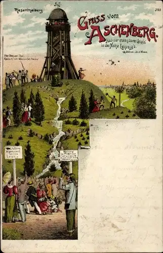 Litho Leipzig in Sachsen, Aschenberg, Rosenthalberg