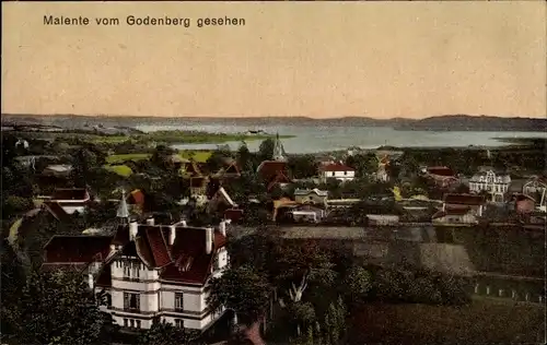 Ak Malente Schleswig Holstein, Blick vom Godenberg auf den Ort