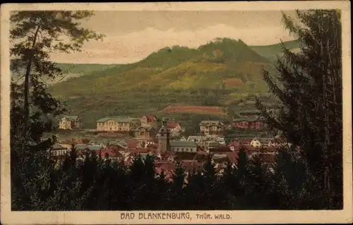 Ak Bad Blankenburg in Thüringen, Blick auf den Ort