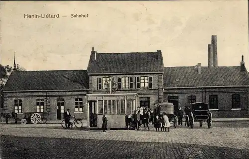 Ak Hénin Liétard Hénin Beaumont Pas de Calais, Bahnhof