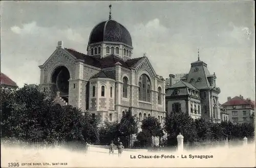 Judaika Ak La Chaux de Fonds Kanton Neuenburg, La Synagogue, Synagoge