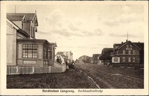 Ak Nordseebad Langeoog Ostfriesland, Barkhaussenstraße