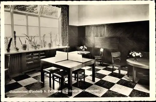 Ak Rockenau Eberbach am Neckar, Sanatorium Eberbach, Innenansicht