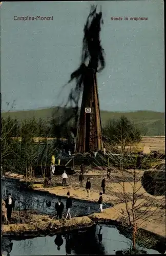 Ak Câmpina Moreni Rumänien, Sonde in eruptiune, Erdölförderung