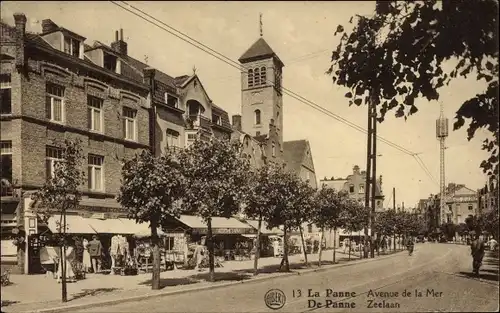 Ak La Panne De Panne Westflandern, Avenue de la Mer