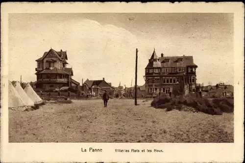 Ak La Panne De Panne Westflandern, Villas les Flots et les Houx