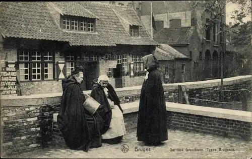 Ak Bruges Brügge Flandern Westflandern, Derrière Gruuthuse, Binnenste van Gruuthuse
