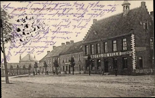 Ak Messines Mesen Westflandern, Hotel de Ville