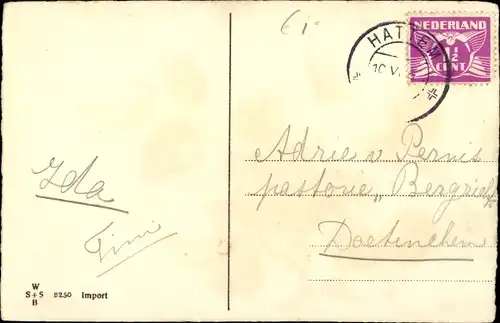 Ak Glückwunsch Pfingsten, Maikäfer, Haselzweig