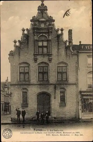 Ak Furnes Veurne Westflandern, Le Theatre