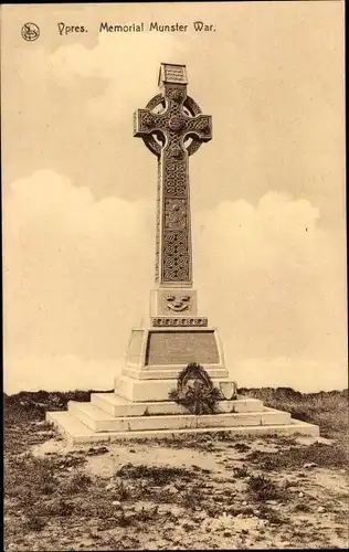 Ak Ypres Ypern Flandern, Memorial Munster War