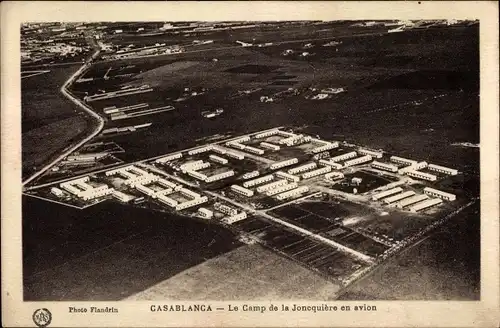 Ak Casablanca Marokko, Le Camp de la Joncquiere en avion