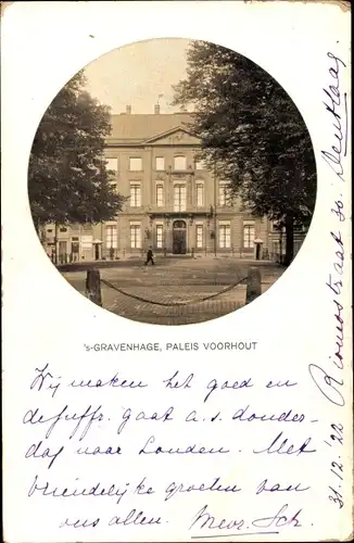 Passepartout Ak 's Gravenhage Den Haag Südholland, Paleis Voorhout