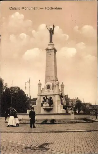 Ak Rotterdam Südholland Niederlande, Calant Monument