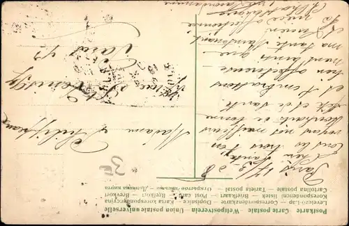 Präge Ak Tout a vous, Blumenvase, Vergissmeinnicht