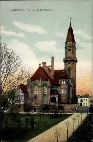 Ak Zwickau in Sachsen, Lutherkirche