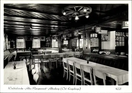 Ak Altenberg Erzgebirge, Waldschänke Altes Raupennest