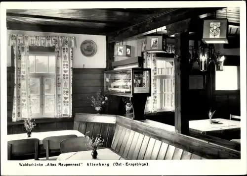 Ak Altenberg im Erzgebirge, Waldschänke Altes Raupennest