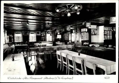 Ak Altenberg Erzgebirge, Waldschänke Altes Raupennest