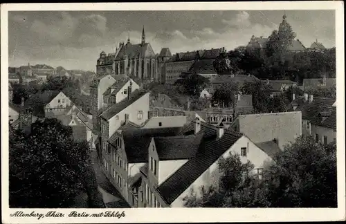Ak Altenburg in Thüringen, Partie mit Schloss