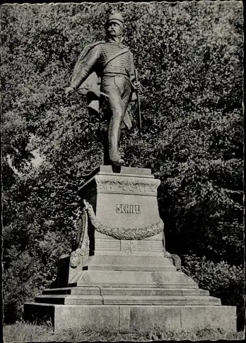 Ak Stralsund in Vorpommern, Schill-Denkmal