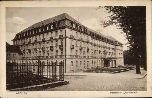 Ak Aachen in Nordrhein Westfalen, Palasthotel Quellenhof