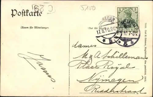 Passepartout Ak Aachen in Nordrhein Westfalen, Münster, Rathaus