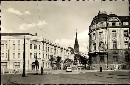 Ak Gera in Thüringen, am Puschkinplatz