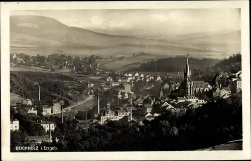 Ak Annaberg Buchholz Erzgebirge, Teilansicht Buchholz, Jahres Hauptversammlung Erzgebirgsverein 1930