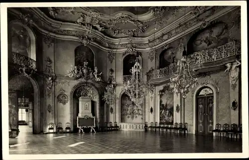 Ak Rudolstadt in Thüringen, Schloss Heidecksburg, Festsäle, Großer Festsaal