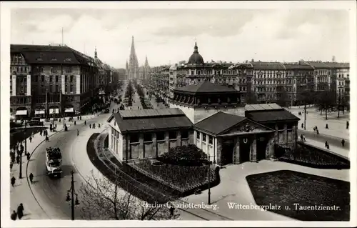 Ak Berlin Charlottenburg, Schöneberg, Wittenbergplatz, U-Bahnhof, Tauentzienstraße