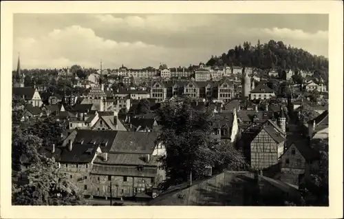 Ak Pößneck in Thüringen, Teilansicht