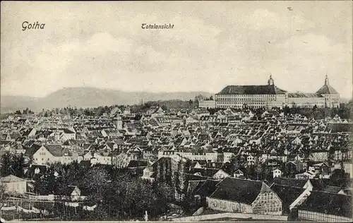 Ak Gotha in Thüringen, Totalansicht