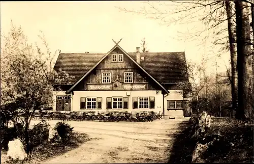 Ak Bad Liebenstein im Thüringer Wald, Waldgaststätte Hubertushof, Außenansicht