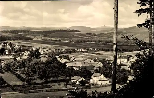 Ak Catterfeld Thüringen, Blick zum Inselsberg, Panorama