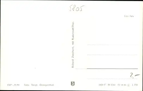 Ak Georgenthal Thüringer Wald, Fliegeraufnahme