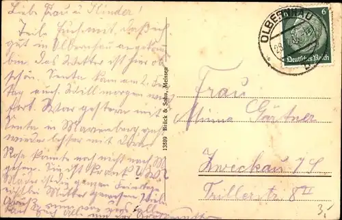 Ak Olbernhau im Erzgebirge, Panorama