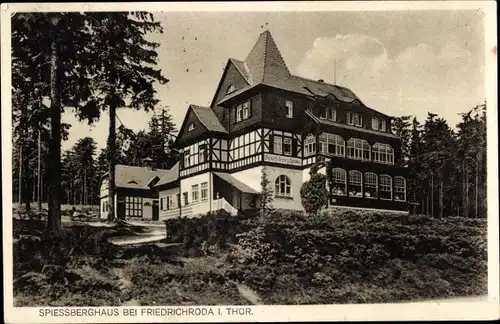 Ak Friedrichroda im Thüringer Wald, Hotel und Pension Spießberghaus