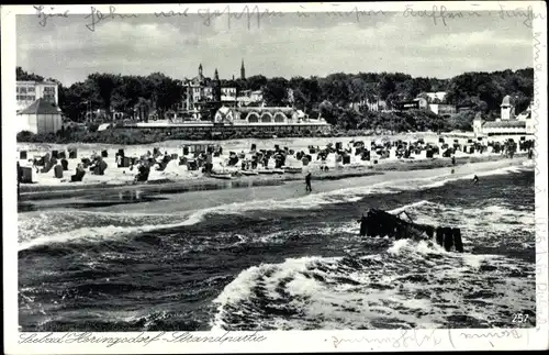 Ak Ostseebad Heringsdorf auf Usedom, Strandpartie