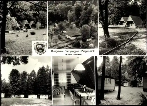 Ak Ziegenrück am Schiefergebirge Thüringen, Bungalow Campingplatz MC Carl Zeiss Jena