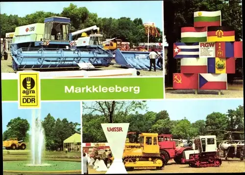 Ak Markkleeberg in Sachsen, Landwirtschaftsausstellung der DDR, agra, Landmaschinen