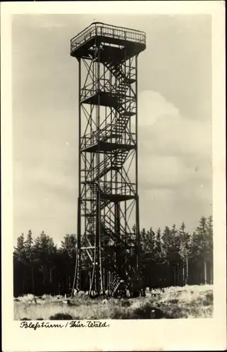 Ak Siegmundsburg Neuhaus am Rennweg in Thüringen, Bleßturm, Aussichtsturm