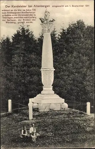 Ak Altenbergen Georgenthal in Thüringen, Der Kandelaber