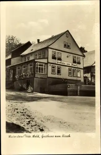 Ak Winterstein Waltershausen in Thüringen, Gasthaus zum Hirsch